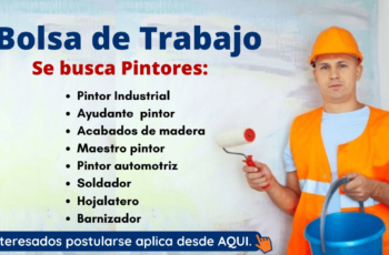 TRABAJOS Y EMPLEOS PARA PINTORES