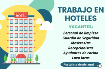 trabajo y empleos en hoteles